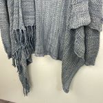 Love Stitch Blue Knit Women's Sweater open front cardigan long sleeve Medium Photo 2