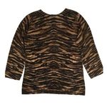 Talbots Animal Print 100% Cashmere Crewneck Sweater Sz M Photo 0
