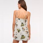 Abercrombie & Fitch NEW  Linen-Blend Button Skort in Tan Fruit Pattern Medium Photo 1