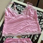SKIMS Fits Everybody Lace TRIANGLE CAMI AND BOY SHORT SET in Bubblegum 🩷 Photo 2