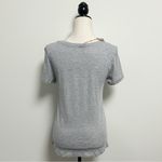 Quince Heather Grey Scoop Neck Short Sleeve Modal Cotton Blend T Shirt Small New Photo 3