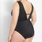 Cacique Lane Bryant No Wire Belted One Piece V-Neck Swimsuit Plus Size 32 Photo 1