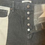 PacSun  High Rise Straight Black White Two Toned Denim Jeans Women Size 28 Photo 5