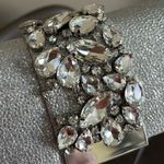 Sondra Roberts NWT  silver rhinestone glam mini clutch bag with chain formal Photo 8