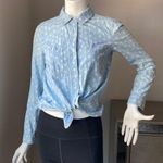 Madewell Floral Denim Button Up Photo 0