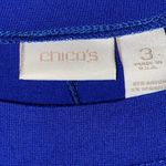  Royal Blue Knit DRESS WO SIZE 16/XL(Chicos 3)MADE IN USA CASUAL DRESSY Photo 2
