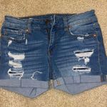 Aeropostale Midi Ripped Jean Shorts Photo 0