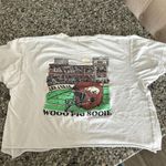 University of Arkansas Razorbacks Crop Top White Photo 3