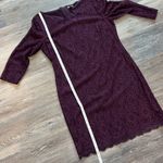 Dana Buchman Lace Overlay Knee 3/4 Length Sleeve Dress Photo 7