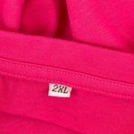 Hot Pink Leopard Print Sequin Pocket Raglan Top Women's 2XL Size XXL Photo 6