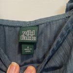 Wild Fable Women's Ruffled Strap Top - Dark blue gray size small. Photo 2