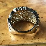 Natural Mint Garnet Sterling Silver 18k Yellow Gold Vermeil Ring Size 7 Green Photo 4