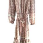 Greylin  Jaelyn Lurex Maxi Dress Boho Lace Insert Photo 0