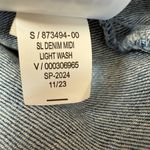 Gap NWT Denim Midi Dress Womens 6 Light Wash Button Down Belted Sleeveless NEW Photo 5