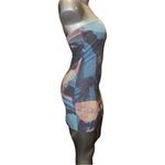 With Jean Boobtube Custom Artwork Bodycon Mini Dress Size S Photo 2