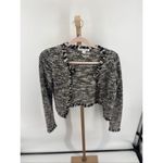 autumn cashmere Open Cardigan Black White Size XS Cashmere Silk Blend Photo 5