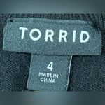 Torrid  Plus Size 4X Black Everyday Soft Cardigan Crew Sweater Photo 2