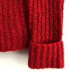 Abound New  Mock Neck Sweater Cozy Knit Pullover Red Tango Photo 5
