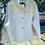 Barbour New  Fleece White Aspen Jacket 3X 3XL Quilted Yoke Photo 0