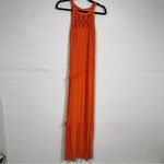 Daniel Rainn  Orange Crochet Tiered Maxi Dress Womens M Beachy Boho Casual Summer Photo 1