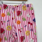 Nick & Nora  Striped Fruit Print Cotton Pajama Pants Photo 3