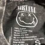 Nirvana Urban Outfitters Nevermind Graphic Tee Blk Acid Wash Blk/Yellow S Photo 2