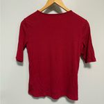 Cynthia Rowley Women’s  Red 3/4 Sleeve Top – Size Medium Photo 3
