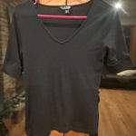 Ralph Lauren  Black V-Neck Top Photo 0