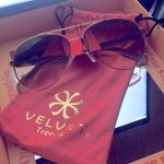 New Velvet Trends Rose Gold Wire Aviator Frame Sunglasses Photo 0