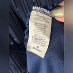 Papaya Payapa Navy Shimmery Sleeveless Lace Neck Tie Mini Dress Size‎ Medium Photo 6