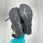 Bรธrn Juney Sandals Blue Leather Womenโs Size 7 Photo 6