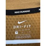 Nike running dri fit sweatshirt size Medium . Mustard, Orange And Navy Blue Photo 4