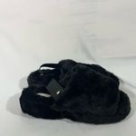 IMAN GLOBAL CHIC FAUX FUR SLINGBACK SLIPPER WOMEN 8 BLACK NEW Photo 3
