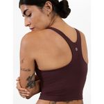 Athleta  S Purpose Crop Bra Small D-DD Spiced Cabernet Photo 1