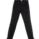 Good American  Black Side Lace Jeans Photo 1