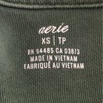 Aerie Happy Henley Everyday Polo in Green Photo 3