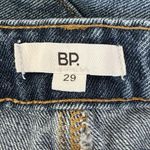 BP B.P. SZ 29 Mom Jeans Embroidered Zip-Fly High-Rise Medium Wash Rigid Denim Blue Photo 6