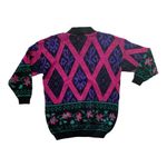Vintage 90s distinctly different sweater black plus size 20w glitter pink long Purple Photo 1