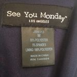 See You Monday  Red and Blue Striped Jumpsuit Size Medium Photo 4