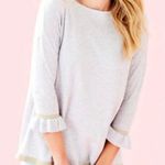 Lilly Pulitzer - Charla Ruffle Cuff Sweater Heathered Seaside Grey Photo 0