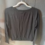 Gap Women’s  Black Henley Long Sleeve Shirt Size Large Photo 2