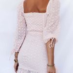 Hello Molly Pink Embroidered Mini Dress Long Sleeve Photo 1