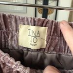 Anthropologie NWOT Tina + Jo Josephine Velvet Taper Trousers Pants Mauve $138 M Photo 5