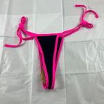 Mermaid LG Black Hot Pink Bikini Thong Bikini Bottom  Photo 1