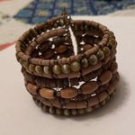 Women’s Cuff Stretchy / Adjustable Bead Costume Bracelet Brown / Neutral Photo 1