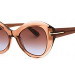 Tom Ford  SUNGLASSES FT1084 48F Transparent Dark Brown / Brown Gradient Photo 0