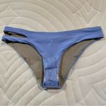 l*space Breakers Reversible Cutout Bikini Bottom Grey Periwinkle Blue Small NWT Photo 3