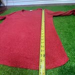 J. Jill Women's Size Large Knitted Breathable Long Sleeve V Photo 4