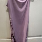 SheIn Lilac One Shoulder Ruched Mini Dress Photo 1