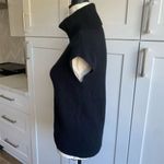 Lilla P XS Black Knit Turtleneck Sweater Vest Sleeveless Merino wool blend Photo 4